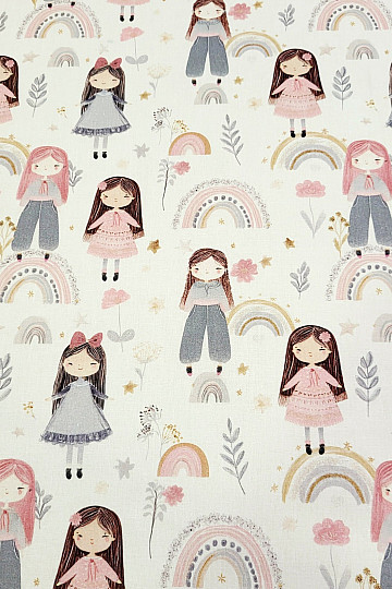 Cotton fabric GIRLS