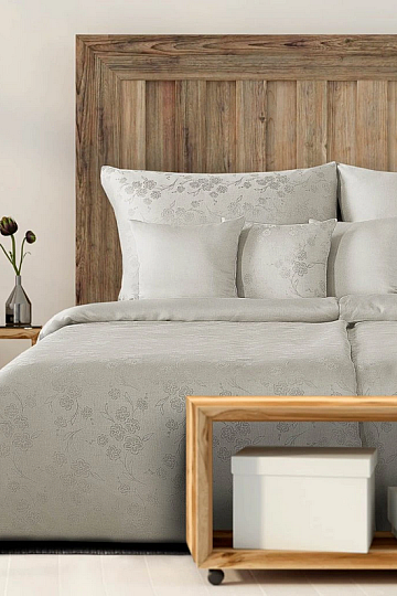 LENNY BEDDING Linen flower natural