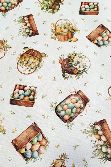 Decorative fabric COLORED EGGS