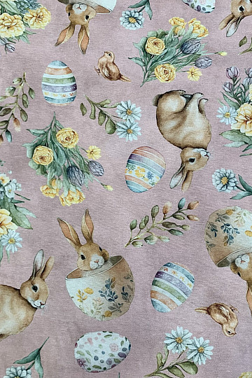Decorative fabric BUNNY LONNIE pink