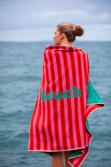Beach towel PLAYA red