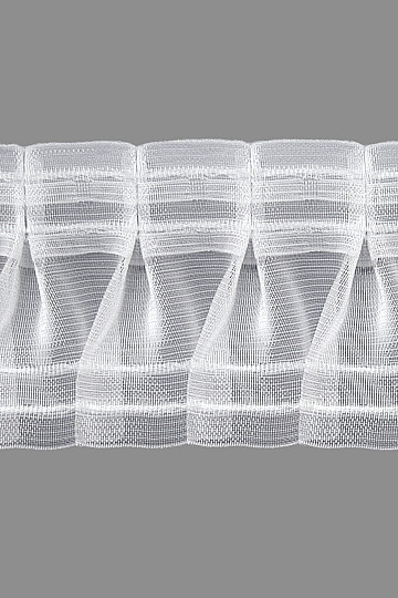 ZIGZAG curtain ruching ribbon 8 cm, 1:2