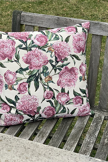 Tapestry pillowcase PEONIES
