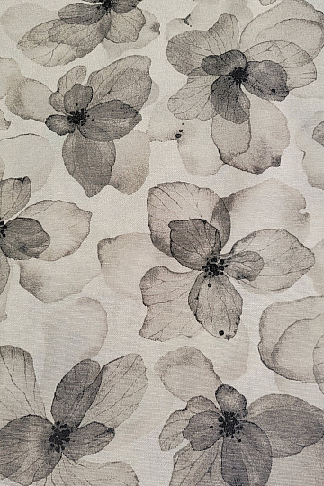 Decorative fabric TUTUKI FLOWER BEIGE