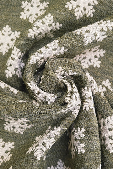 Luxurious decorative fabric FLAKES BROWN-GREEN