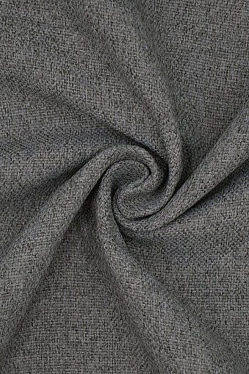 Solid color designer decorative fabric DIM OUT GERSTER 77045/0840 DARK GREY