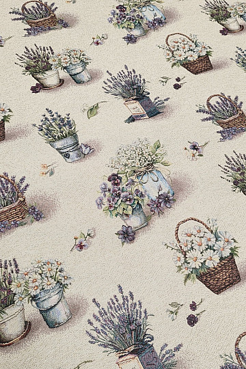 Tapestry fabric BEAUTY IN THE CART