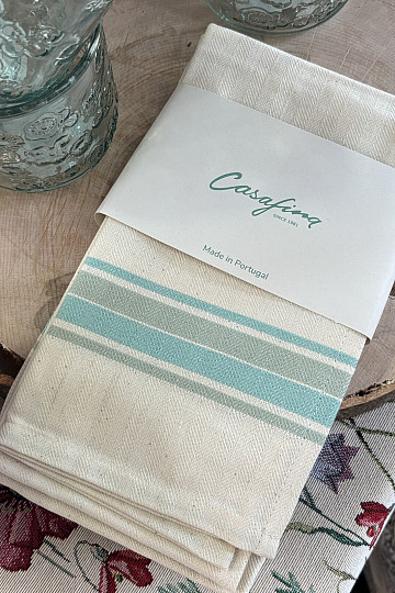Towels FRENCH STRIPES AQUA 70x50 2pcs