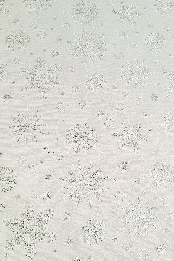 Decorative Teflon fabric FLAKES COPO LUREX silver