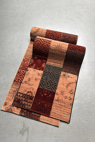 Luxurious woolen runner ROYAL PATCHWORK cream