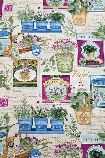 Decorative fabric BOTANIK purple