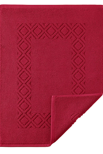 Terry bath mat DENVER red