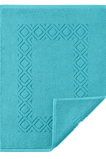 Terry bath mat DENVER turquoise