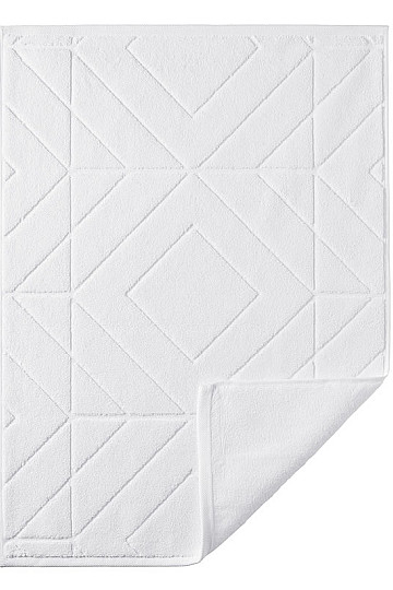 MALIBU terry bath mats white