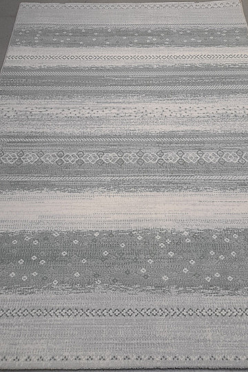 modern piece carpet FONTANA green and white