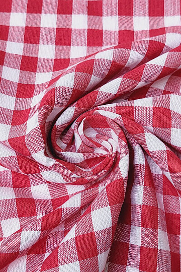 Decorative fabric KANAFAS red 1x1 cm