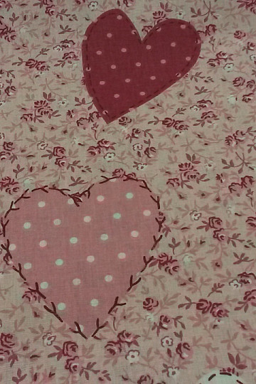 Cotton fabric LIBERTY big heart