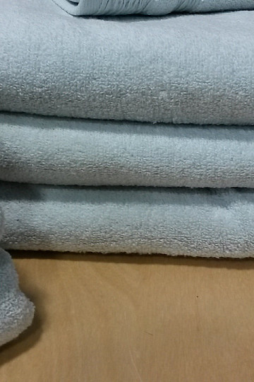 Luxurious towel EGERIA green-grey