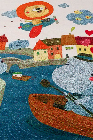 Children carpet HIPPOS