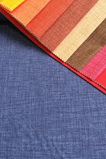 Unicolored decorative fabric EDGAR 602 blue