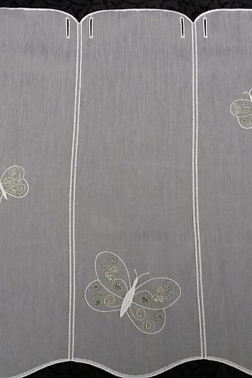 The brise-bise curtain BUTTERFLIES green