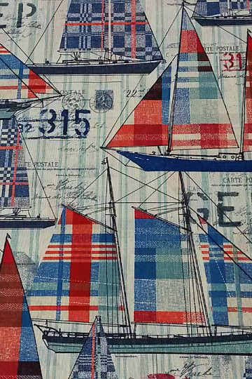Decorative fabric SAILING BOAT