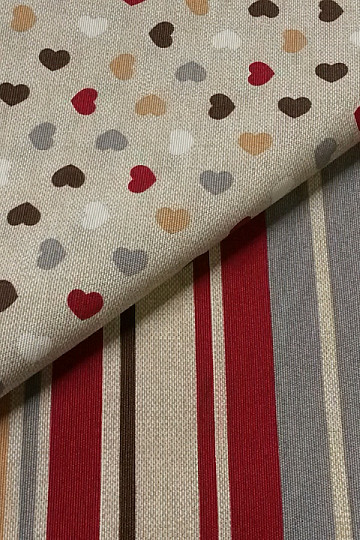 Decorative fabric MINI HEARTS