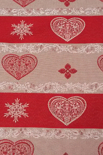 Red jacquard stripe decorative fabric
