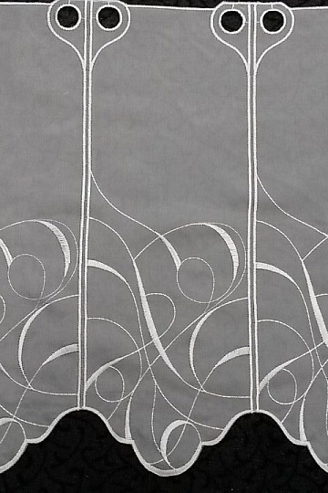 curtain ORNAMENT white