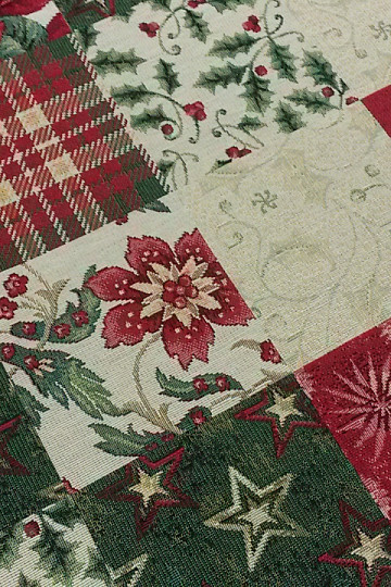 Tapestry fabric Christmas rose HOLLY