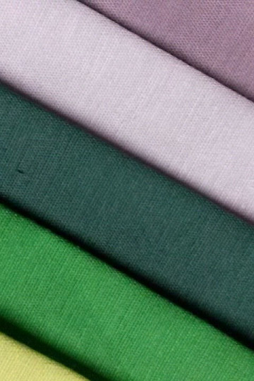 Unicolored decorative fabric LISO dark green