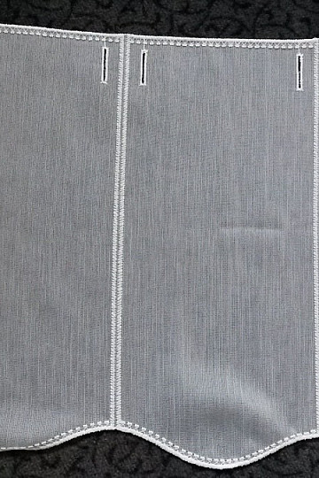 Modern woven Curtain 11497 white
