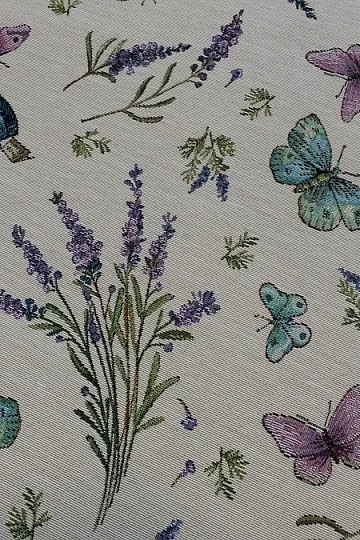 Tapestry fabric LAVANDER GARDEN SEEDS 1