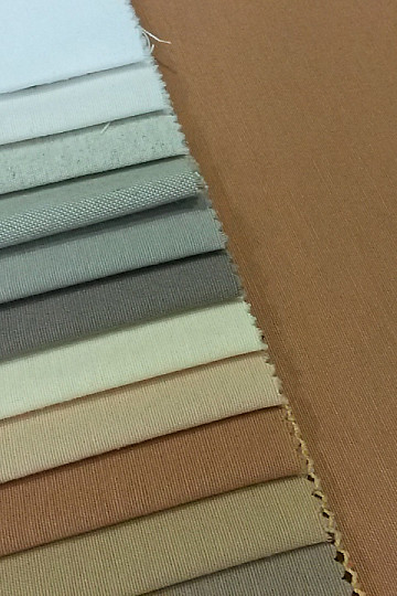 Unicolored decorative fabric LISO 103 nugat