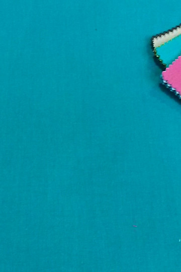 Cotton fabric UNI dark turquoise