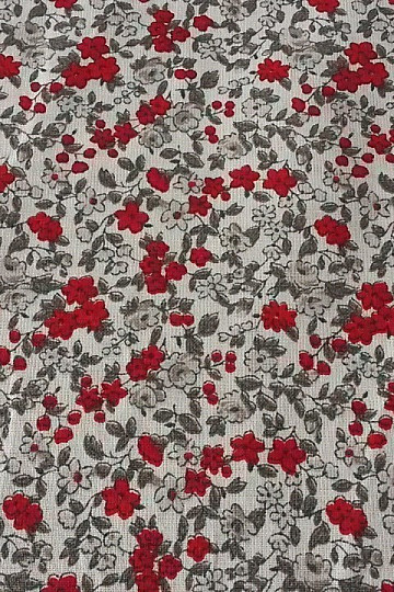 Cotton fabric LEONIE flowers 1
