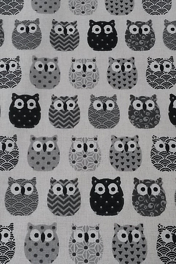 Decorative fabric MINI OWLS 8
