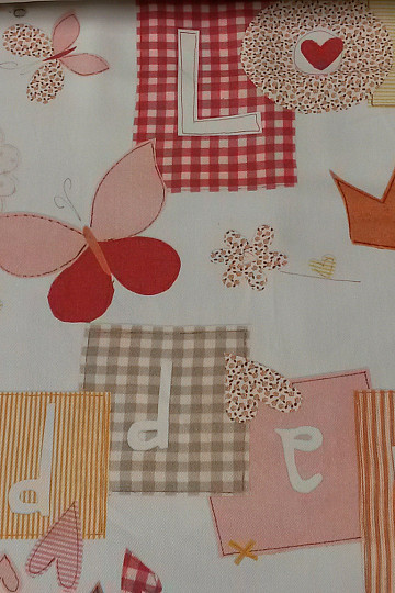 Children decorative fabric TVIST PRINCESS C01 orange