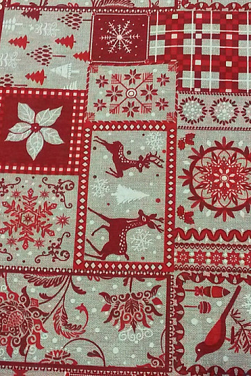 Decorative fabric TIROL rojo