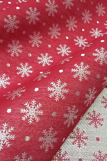 Decorative fabric GLOW red