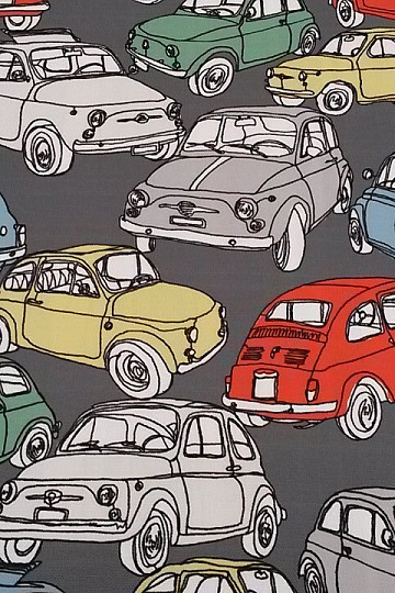 Decorative fabric CARS gray
