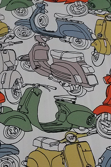 Decorative fabric MOTOS white/color
