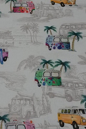 Decorative fabric FLORIDA SURF LIFE digital