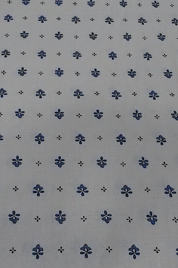 Cotton fabric VOLKS blue