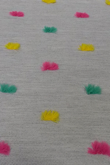 Decorative fabric POMPONS