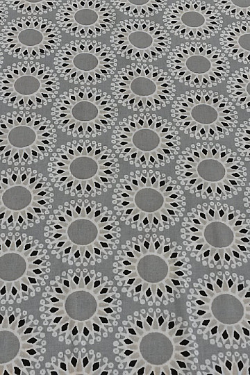 Cotton fabric MALAWA gray
