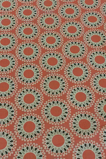 Cotton fabric MALAWA orange