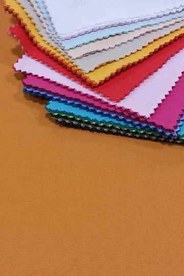 Cotton fabric UNI yellow safran