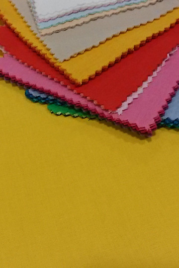 Cotton fabric UNI yellow