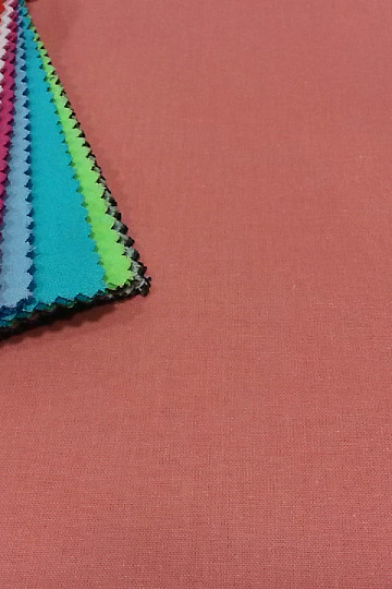 Cotton fabric UNI coral
